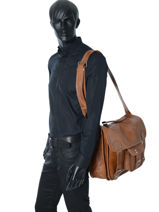 Lecartable L Paul marius Marron vintage L-vue-porte