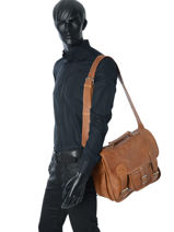 Lecartable M Paul marius Marron vintage CARTAB-M-vue-porte