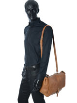 Sac Bandoulire Lepostier S Paul marius Marron vintage S-vue-porte