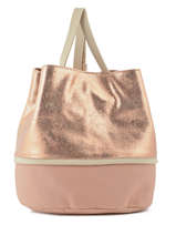 Sac  Main Multipelle Cuir Neuville Rose multipelle M0164-16