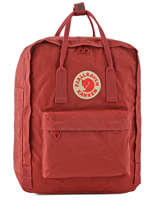 Sac  Dos Knken 1 Compartiment Fjallraven Rouge kanken 23510