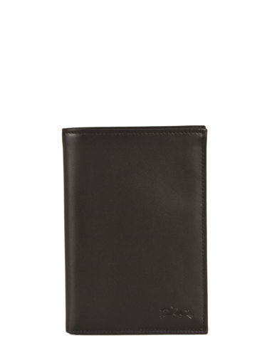 Longchamp Baxi cuir Portefeuille Noir