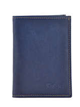 Porte-papiers Cuir Katana Bleu basile 853090
