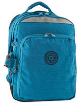 Sac  Dos 2 Compartiments + Pc 15'' Kipling Bleu back to school 6666