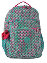 Sac  Dos 1 Compartiment + Pc 15'' Kipling Multicolore back to school 21305