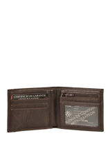 Portefeuille Leder Leder Arthur & aston Bruin diego 1438-573-vue-porte