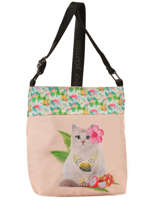 Sac Bandoulire Tropical Teo jasmin Rose tropical JAS630TP