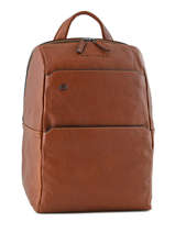 Sac  Dos Piquadro Marron black square CA4022B3