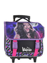Cartable  Roulettes 2 Compartiments Chica vampiro Noir night CHISI18