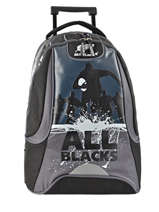 Rugzak Op Wieltjes 2 Compartimenten All blacks Zwart all black 173A204R