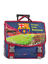 Boekentas Op Wieltjes 2 Compartimenten Fc barcelone Zwart 1899 173B203R