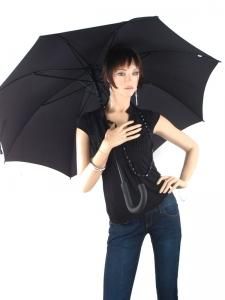 Paraplu Esprit Zwart gents long ac 50150-vue-porte