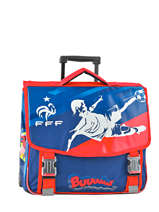 Cartable  Roulettes 2 Compartiments Federat. france football Multicolore france 173F203R