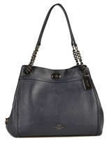 Sac Shopping Edie Cuir Coach Violet edie 36855