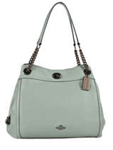 Shoppingtas Edie Leder Coach Violet edie 36855