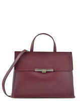 Cabas Lily Cuir Lancaster Rouge lily 437-33