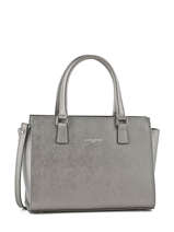 Sac Trap�ze Intemporelle Cuir Lancaster Marron intemporelle 41