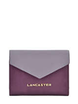 Portefeuille Leder Lancaster Violet saffiano signature 2