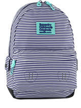 Sac  Dos 1 Compartiment Superdry Bleu backpack woomen G91001NP