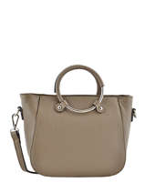 Cabas Caviar Cuir Milano Marron caviar CA17061