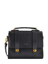 Cross Body Tas Vintage Leder Nat et nin Zwart vegetal NICOLE