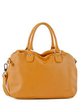 Sac Polochon Heleen Cuir Nat et nin Jaune vintage HELEEN