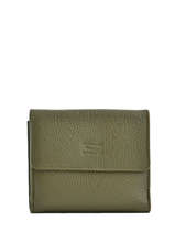 Porte-monnaie Caviar Cuir Crinkles Vert caviar 14068