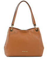 Sac Shopping Raven Cuir Michael kors Marron raven H6GRXE3L