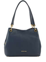 Sac Shopping Raven Cuir Michael kors Bleu raven H6GRXE3L