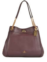 Shoppingtas Edie Leder Coach Rood edie 36855