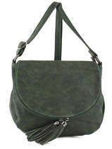 Sac Bandoulire Pompon Miniprix Vert pompon F305