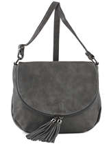 Cross Body Tas Pompon Miniprix Grijs pompon F305