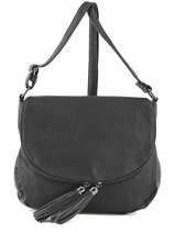 Cross Body Tas Pompon Miniprix Zwart pompon F305