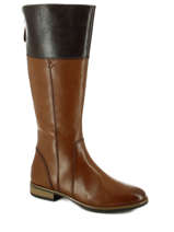 Laarzen Met Hak Uit Leder Tamaris Bruin accessoires 25530-29