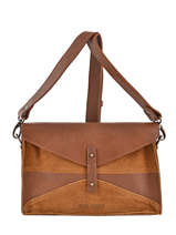 Cross Body Tas Vintage Leder Paul marius Bruin vintage PAPILLON