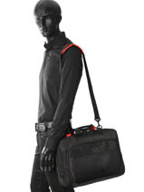 Porte Ordinateur (semi Rigide) Pc 16" Delsey Noir parvis + 3944161-vue-porte