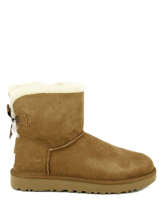 Mini Bailey Bow Ii Laarzen Uit Leder Ugg Bruin women 1016501