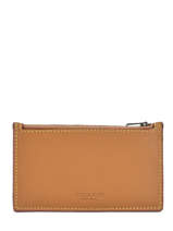 Portemonnee Leder Coach Bruin wallet 22879