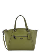 Sac Trapze Prairie Cuir Coach Vert prairie 58874