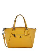 Sac Trapze Prairie Cuir Coach Jaune prairie 58874