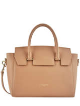 Sac Trapze Pur Smooth Cuir Lancaster Marron pur smooth 528-40