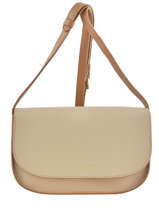 Sac Bandoulire Pur Smooth Cuir Lancaster Beige pur smooth 528-48