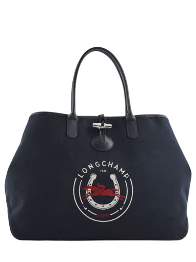 Longchamp Roseau longchamp 1948 Sac port main Bleu