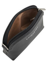Portemonnee Leder Lancaster Zwart smooth 1-vue-porte