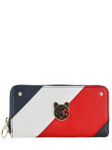 Portefeuille Cuir Tommy hilfiger Multicolore accessoires AW05132