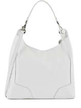 Schoudertas Caviar Leder Milano Wit caviar CA1605