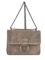 Sac Bandouli�re Velvet Milano Marron velvet VE17111
