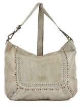 Sac Bandoulire Studs Cuir Basilic pepper Gris studs BSTU02