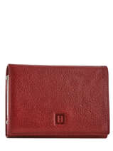 Portemonnee Leder Hexagona Rood republique 331092