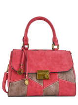 Sac Port Main Patchwork Lulu castagnette Rouge patchwork INASSIO